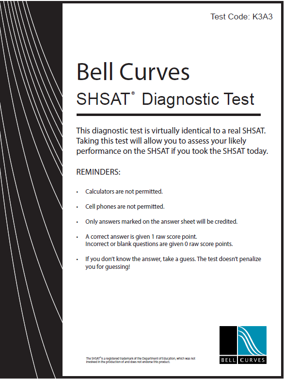 Bell Curves SHSAT Diagnostic K3A3